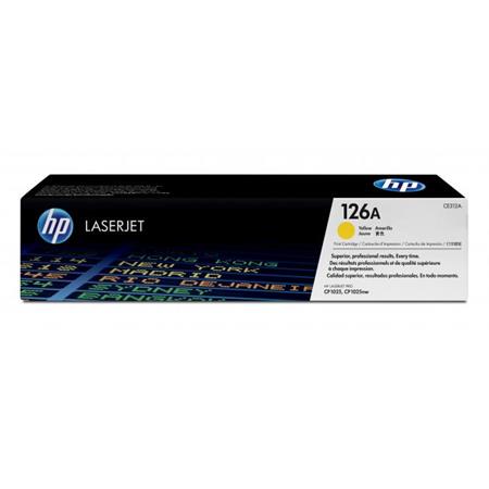 Hp Yellow 126A Original Toner Cartridge (Ce312a)