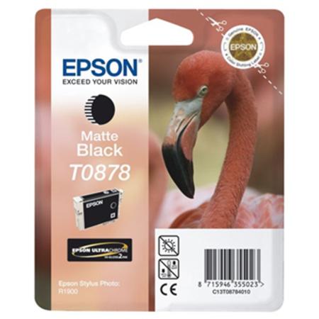 Epson Matteblack T0878 (T087840) Matte Black Original Ink Cartridge (Flamingo)