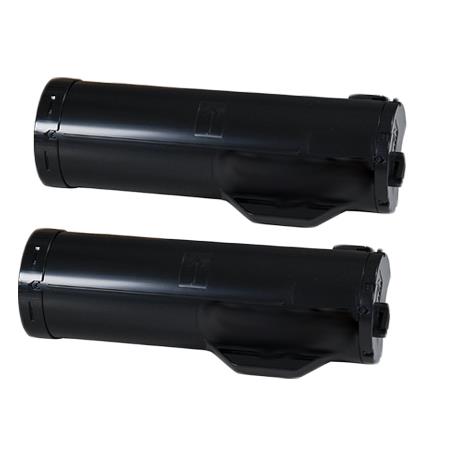 Printerinks Multicolor Compatible Xerox 106R02720 Black Toner Cartridges (2 Pack) Twin Pack
