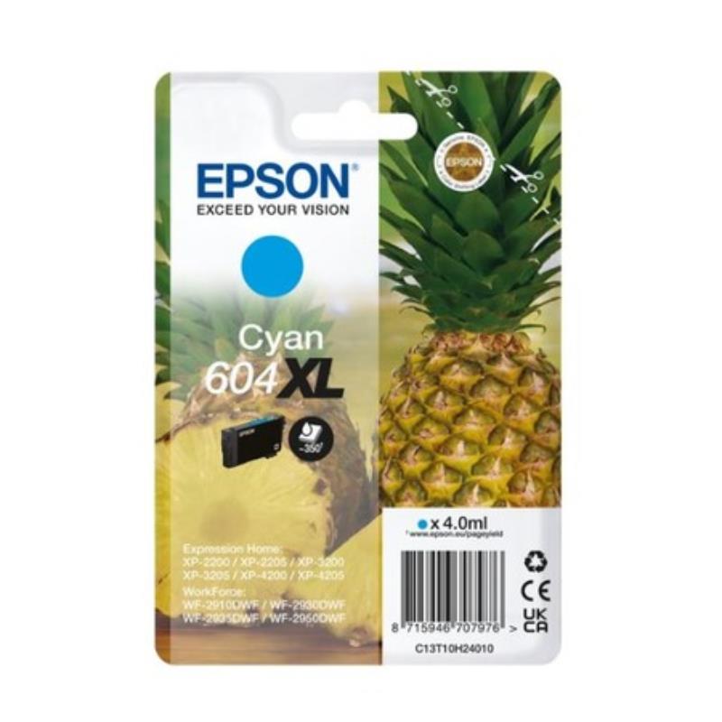 OEM Epson 604XL High Capacity Cyan Original Ink Cartridge C13T10H24010 - Image 17