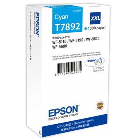 Image of Epson 78 (T7892) Cyan Original Extra High Capacity Ink Cartridge