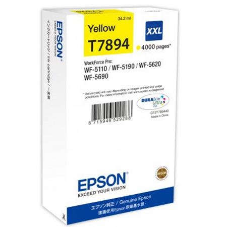 Original Epson T7894 XXL Extra High Capacity Yellow Ink Cartridge (C13T789440) - Image 9