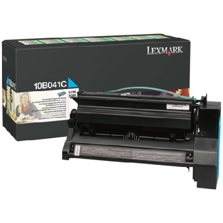 Lexmark Cyan 10B041c Original Return Program Toner Cartridge