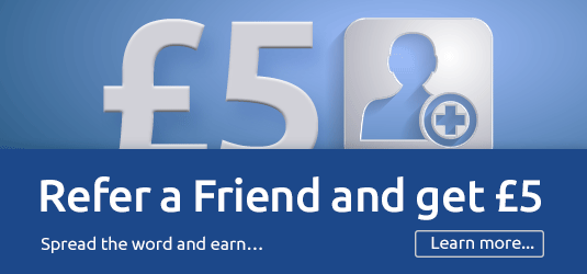 Refer a Friend and get £5 each